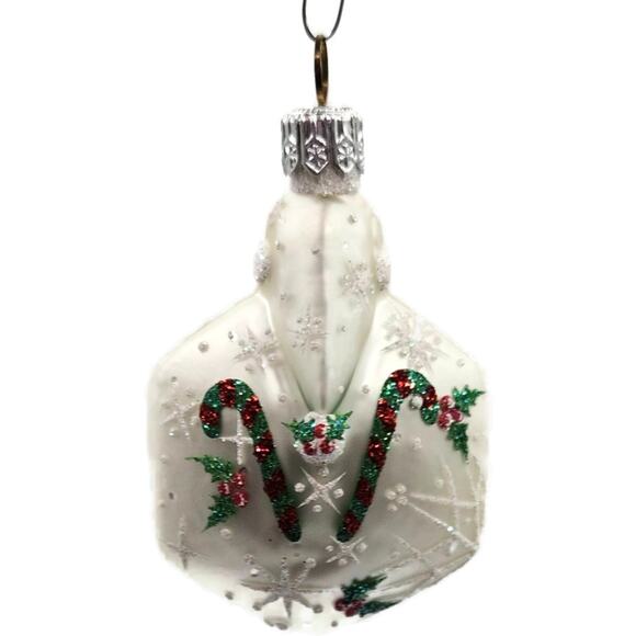 Patricia Breen Snowflake Noel Santa Claus Candy Canes Christmas Tree Ornament - Picture 7 of 10